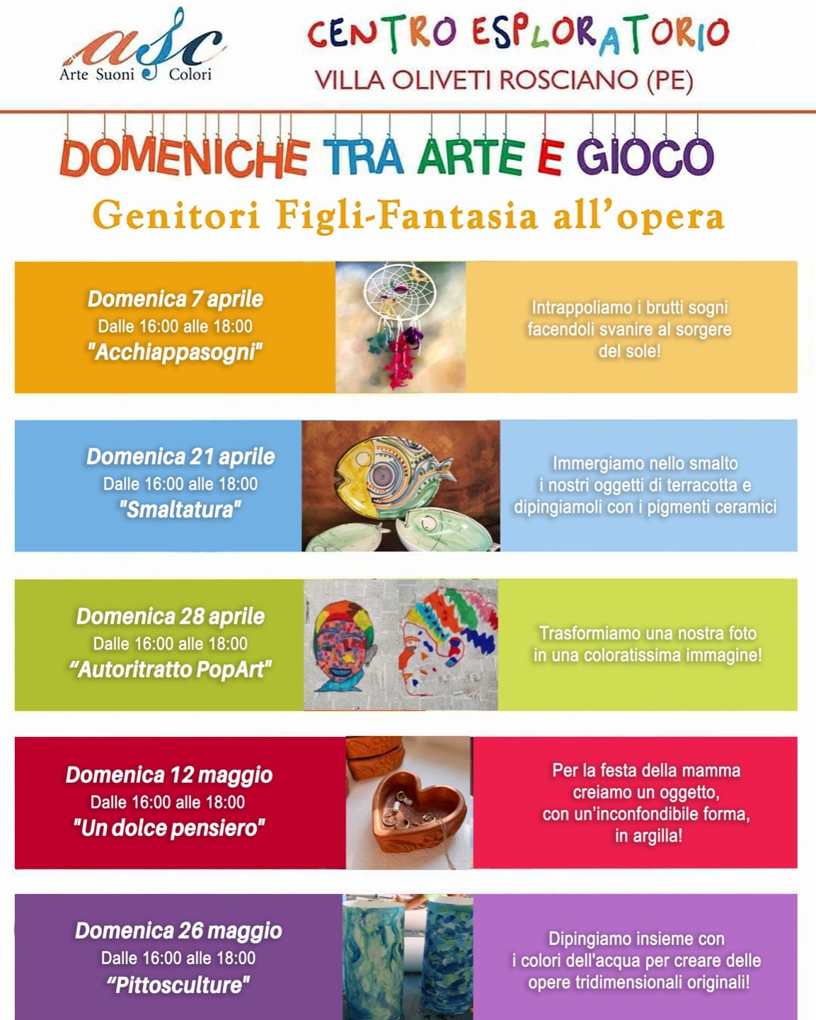 Domeniche tra Arte e gioco-Genitori e figli fantasia all'opera!